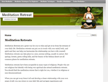 Tablet Screenshot of meditationretreat.net